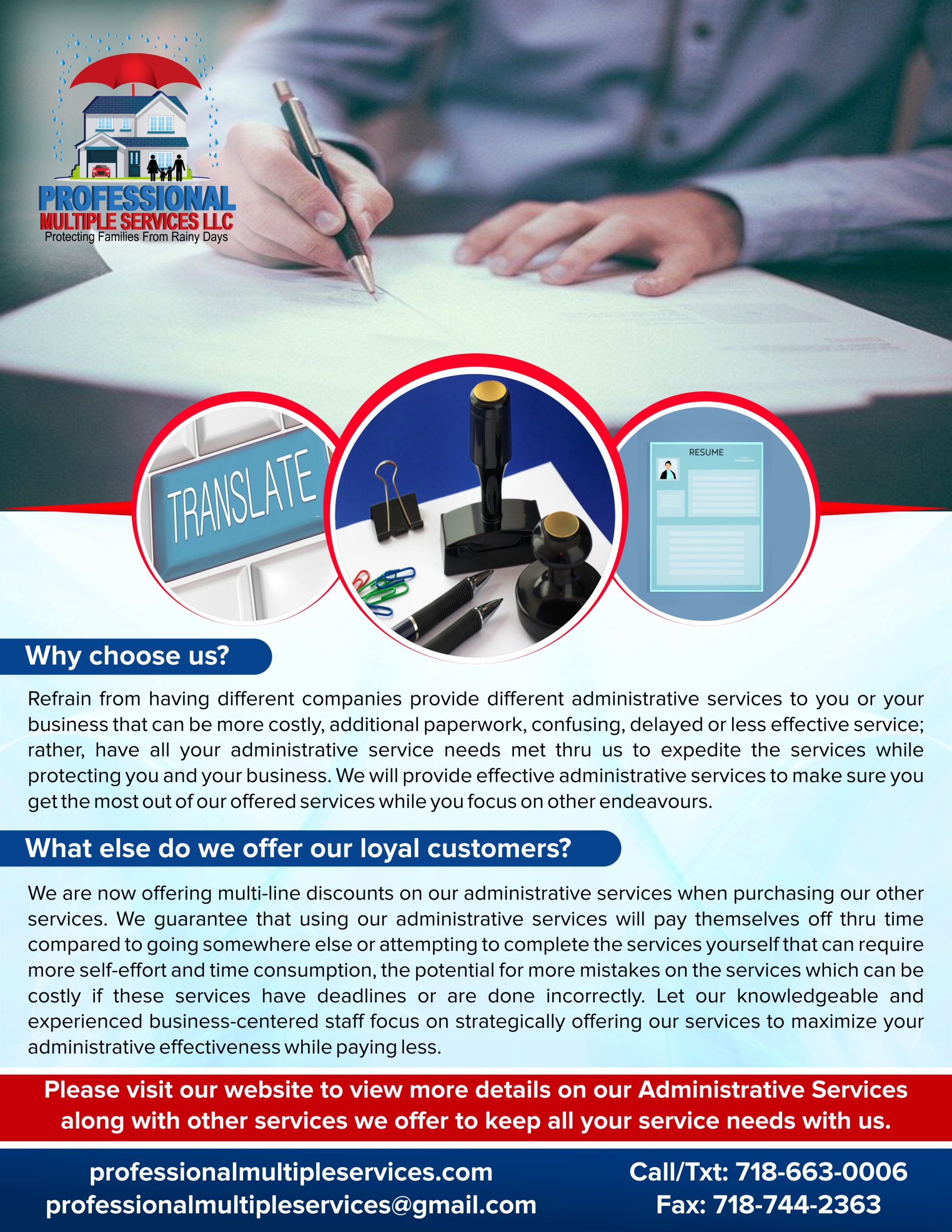 PMS ADMINISTRATIVE SERVICES FLYER BACK