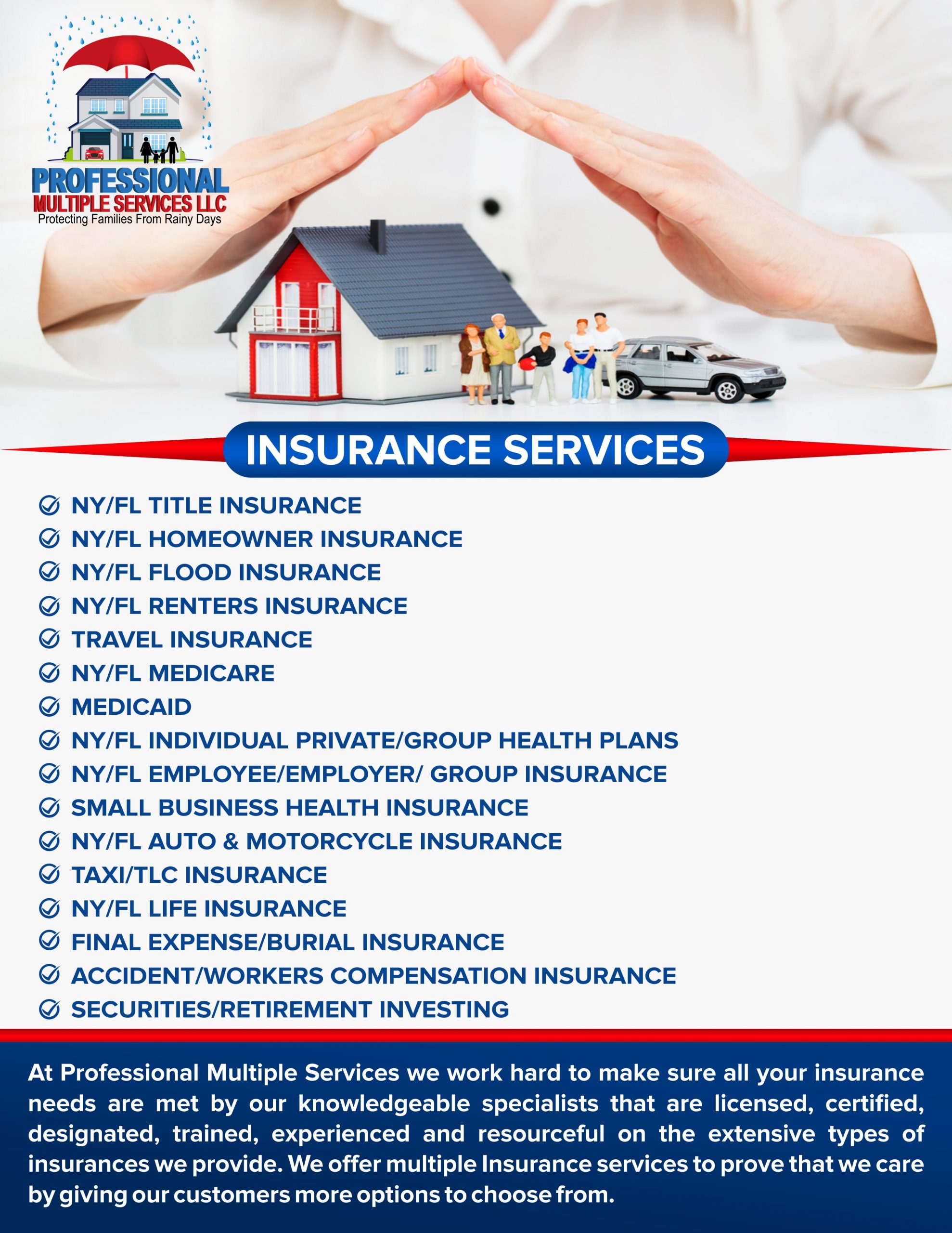 PMS INSURANCE SERVICES FLYER FRONT