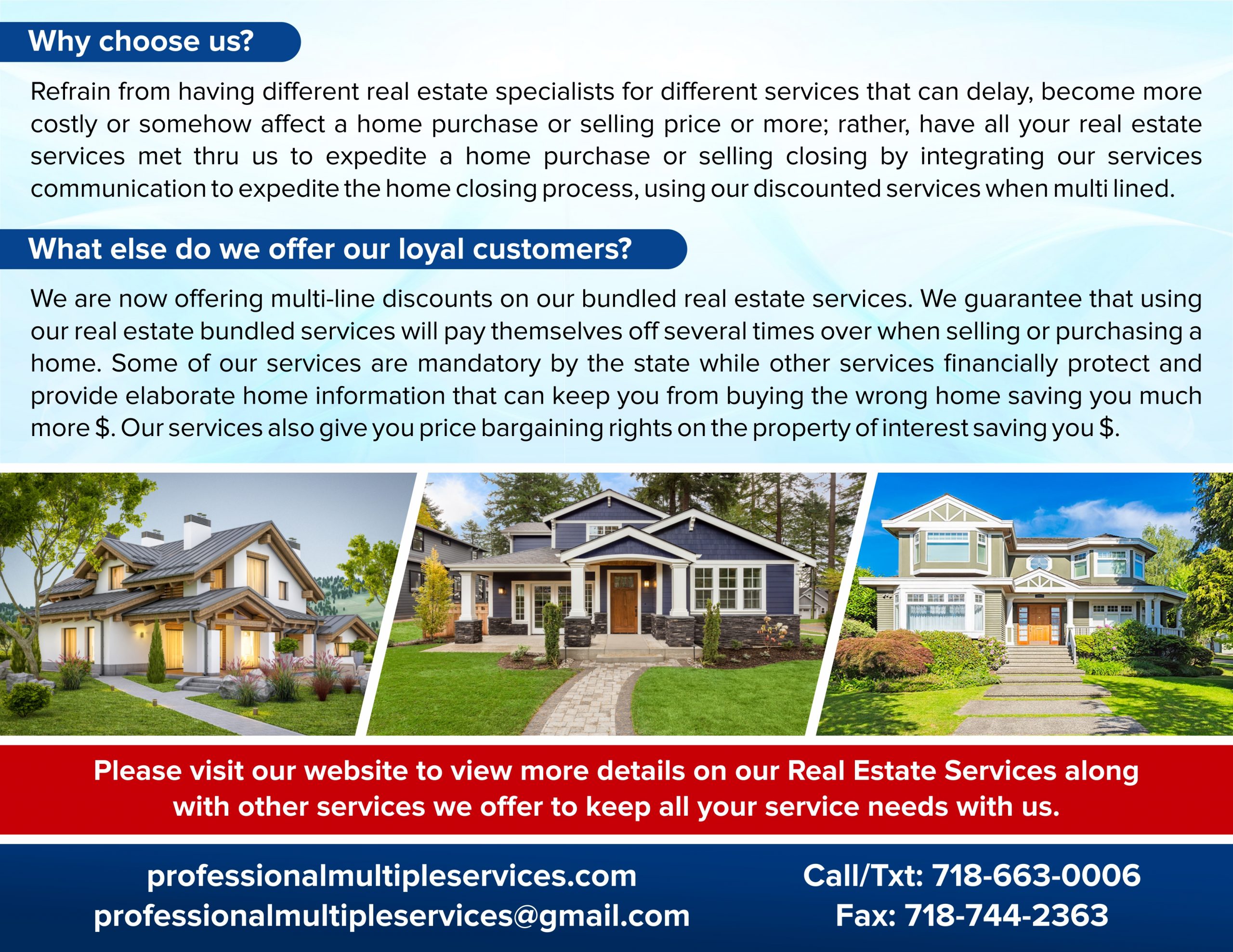 PMS REAL ESTATE SERVICES FLYER BACK