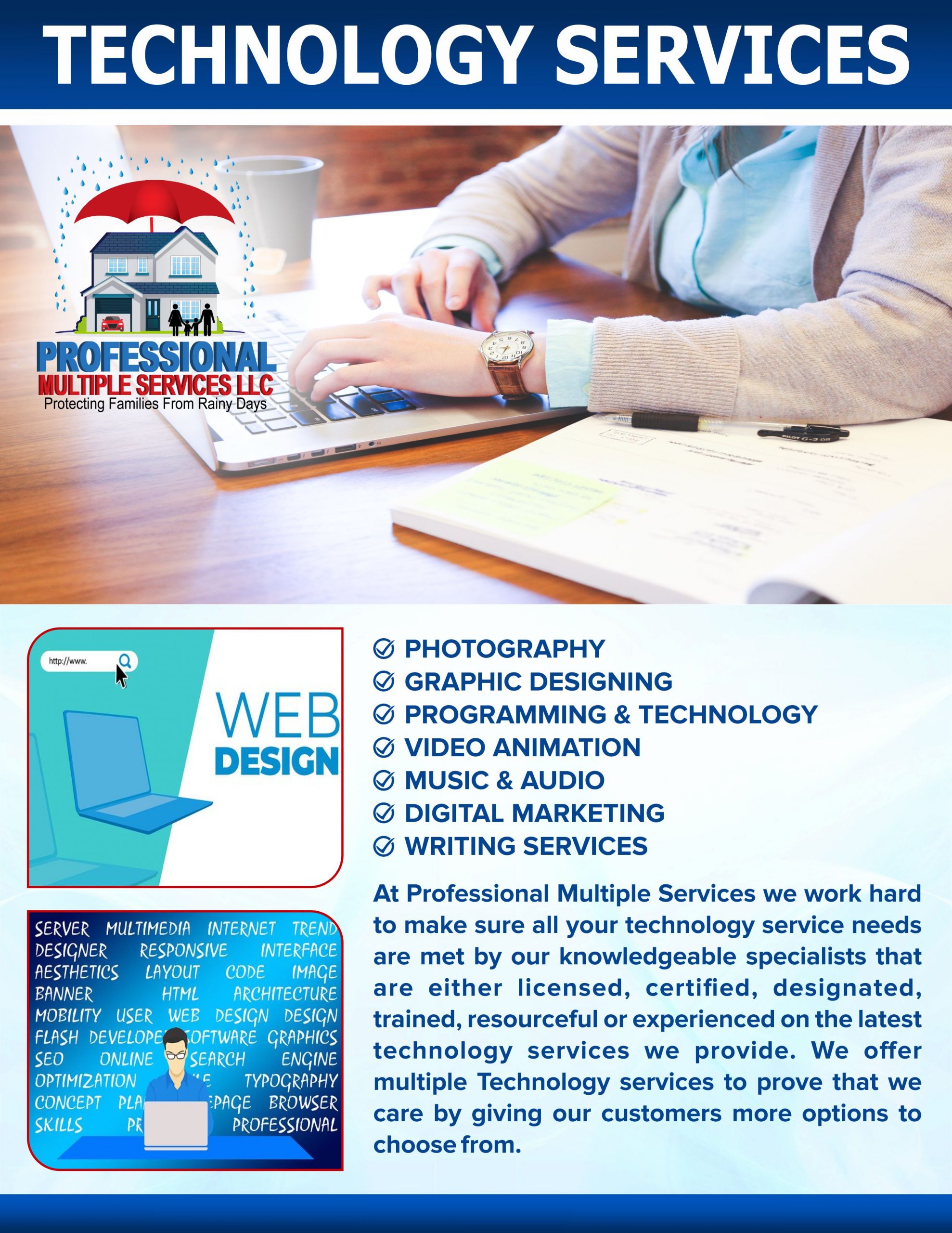 PMS TECHNOLOGY SERVICES FLYER FRONT