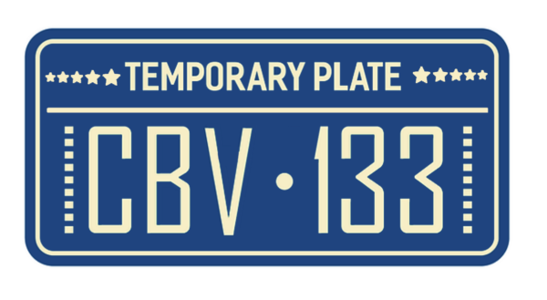 30 Day Temporary Plate (In-Transit Tag) Service